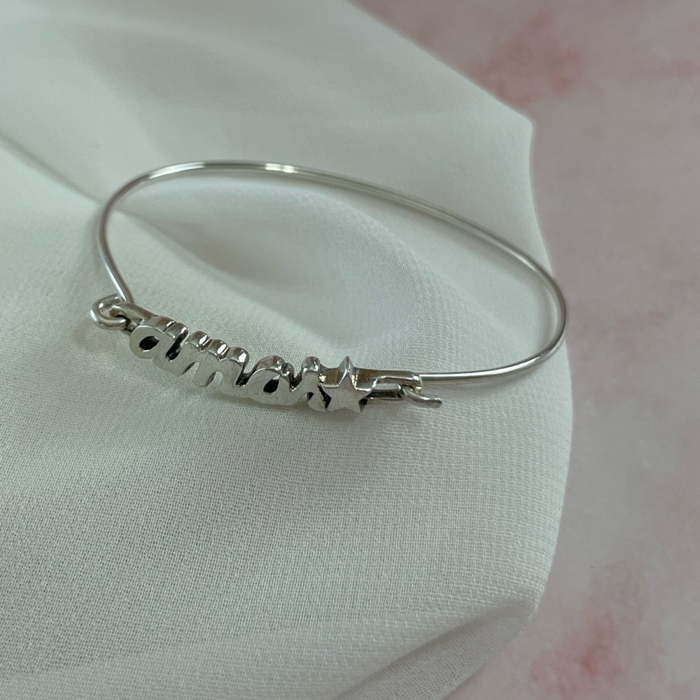 Sterling Silver AMOR Bracelet